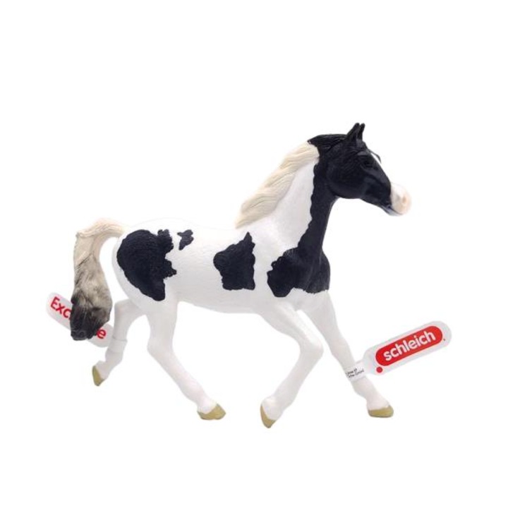 Figurina cal, Schleich, 5-12ani, Alb/Negru