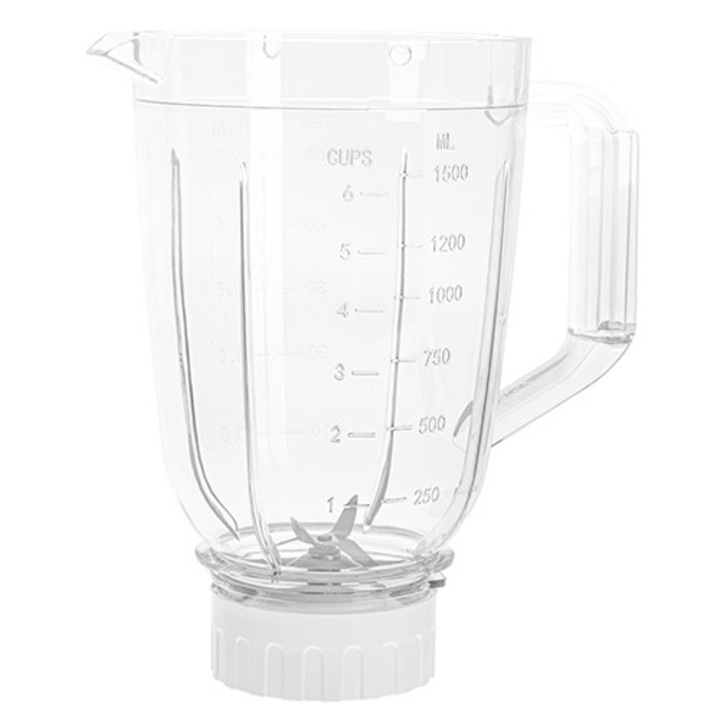 Cupa Blender, Adler, AD4085.1, Plastic Fara BPA, Capacitate 1.5L, Cutit Inox 4 Lame, Capac Cu Masura Detasabila