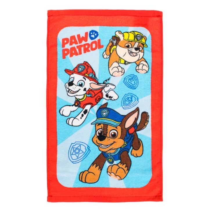 Paw Patrol памучна кърпа за ръце 30х50 см 30 х 50 см Червена