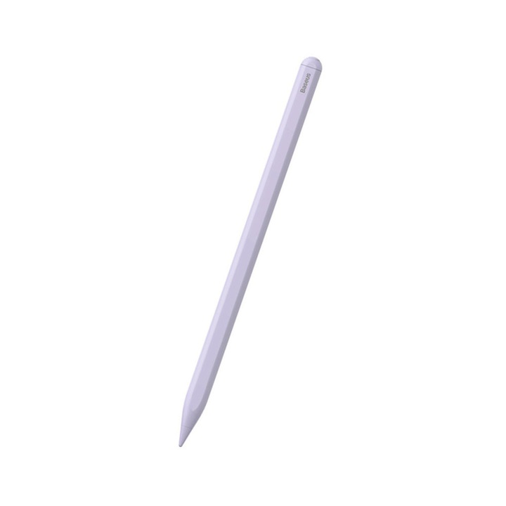 Stylus Pen Capacitiv Baseus, Tehnologie Palm Rejection si Senzor Inclinare, Mov, Autonomie 10h