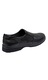 Pantofi barbati casual, din piele naturala, cu elastic, Negru, PH350ELN Marimea 44