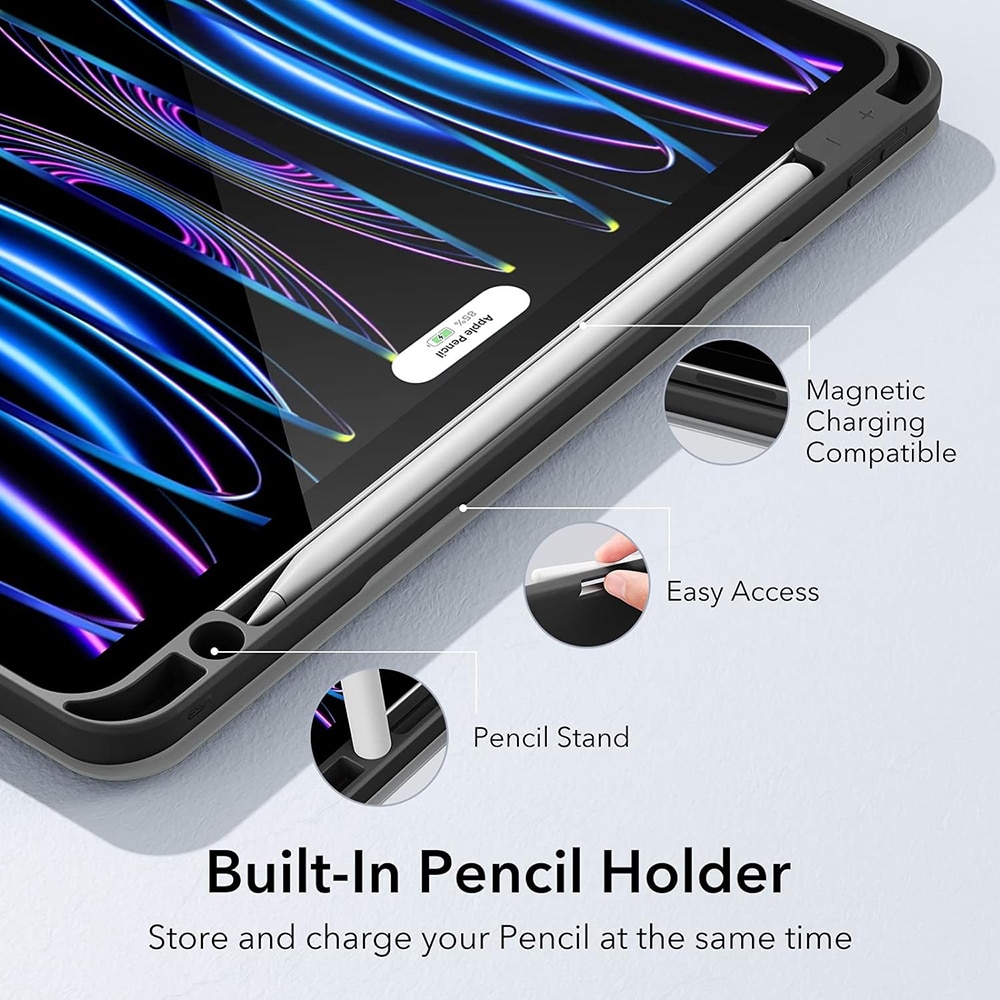 Husa pentru iPad Pro 11" 2021/2022, Rebound Pencil, X78, Grey