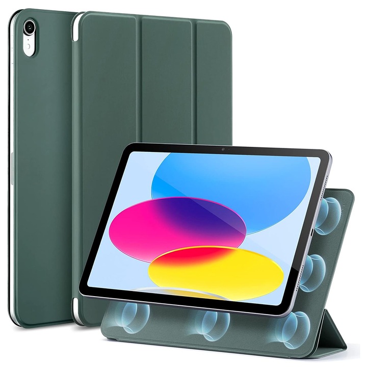 Tok iPad 10 2022 10,9", Rebound Magnetic, X89, Forest Green