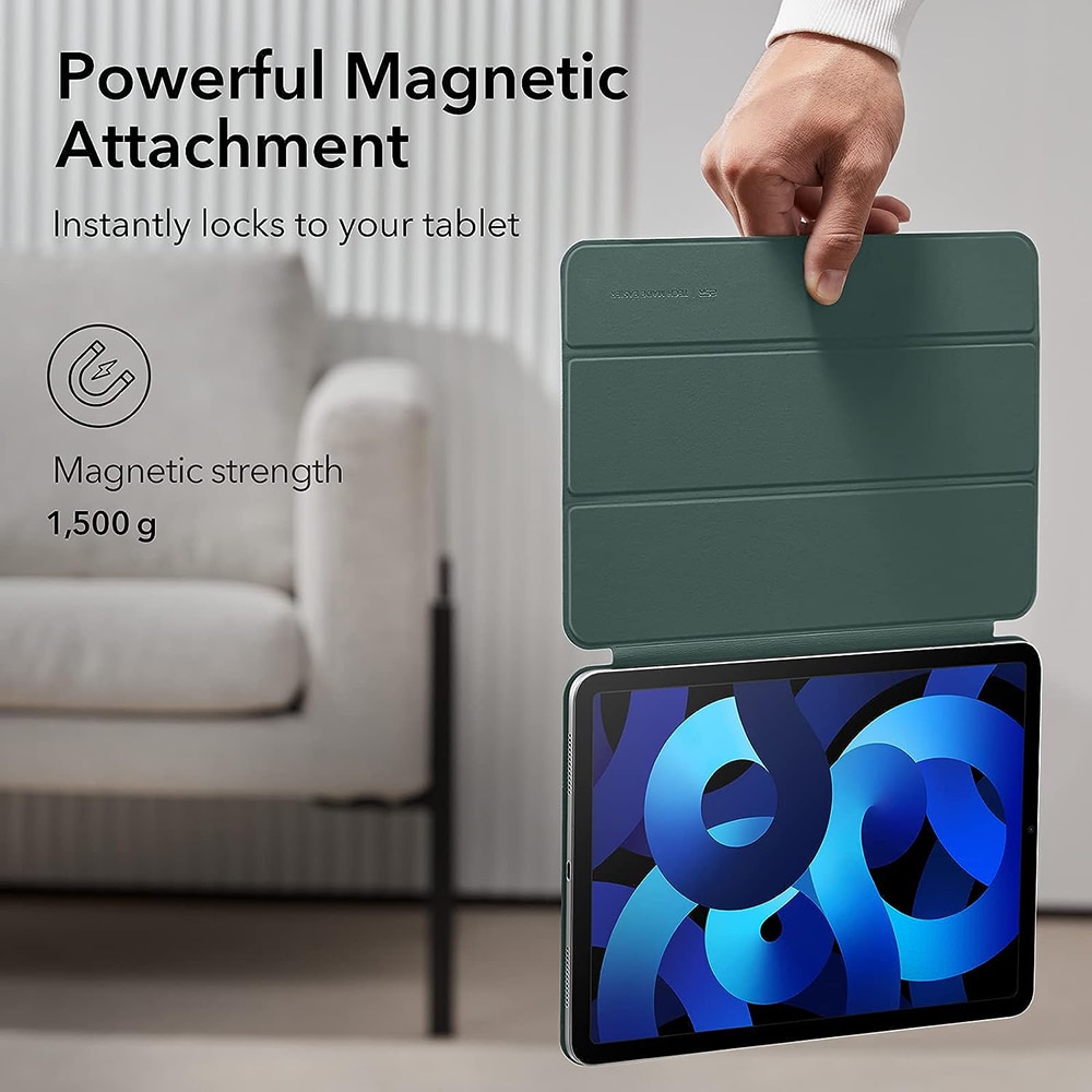 Husa pentru iPad Pro 11 2018/iPad Air 4/5 2020/2022, Rebound Magnetic, X83, Forest Green