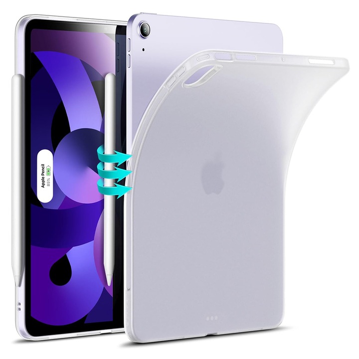 Husa de protectie tableta ESR, Project Zero compatibila cu Apple iPad Air 4, 2020/Air 5, 2022, Transparent Mat