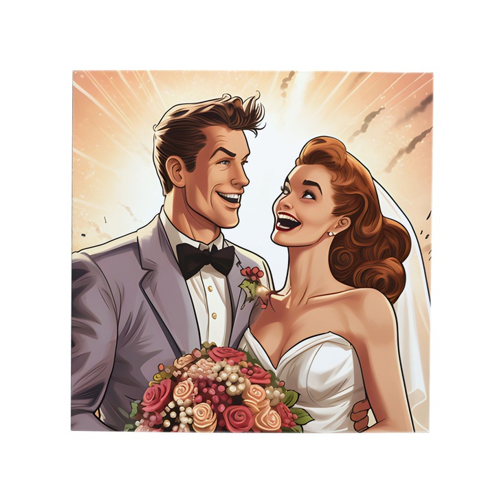 Felicitare Minicard Love Journey 8x8cm