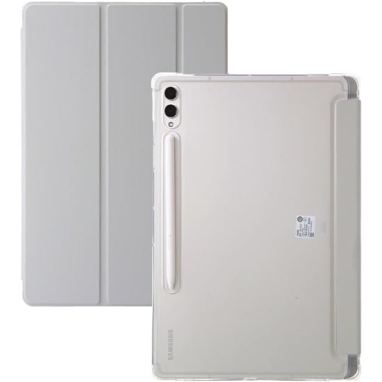 Husa Smart Cover compatibila cu Samsung Galaxy Tab S9 11inch/ S9 FE 10.9inch, Slot Pen, Gri, TELGORBCS