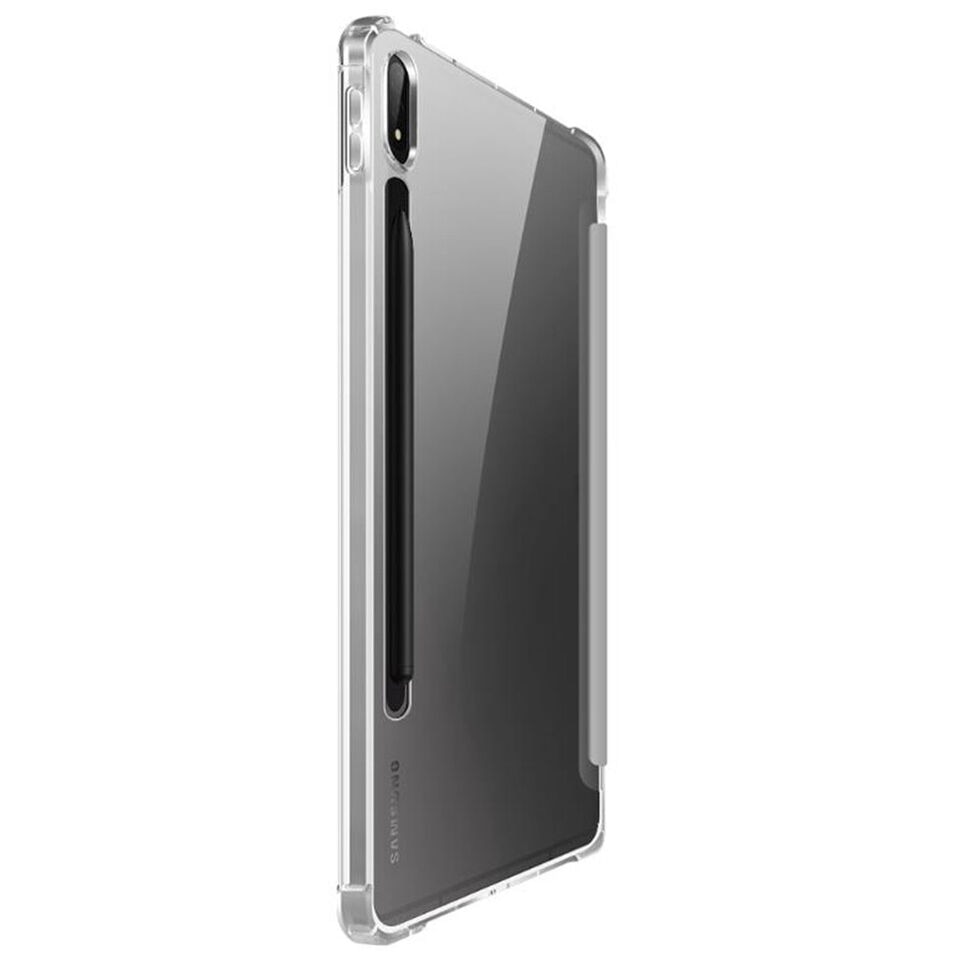 Husa Smart Cover compatibila cu Samsung Galaxy Tab S9 11inch/ S9 FE 10.9inch, Slot Pen, Gri, TELGORBCS