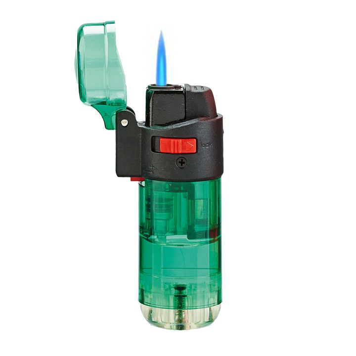 Bricheta Turbo Jet Antivant, Tom, Transparenta, Reincarcabila, Verde