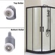 Set 10 role pentru cabina de dus, Minetgnon®, Superioare si Inferioare, Cu Rulmenti, Universale, Cu accesorii, Otel inoxidabil/Plastic, Diametru 25mm, Gri