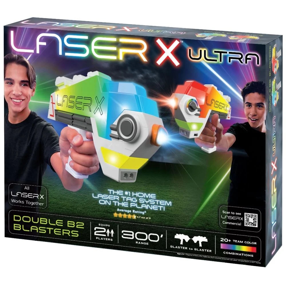 Set 2 Pistoale Laser X Interactiv - Ultra, 90 metri - eMAG.ro