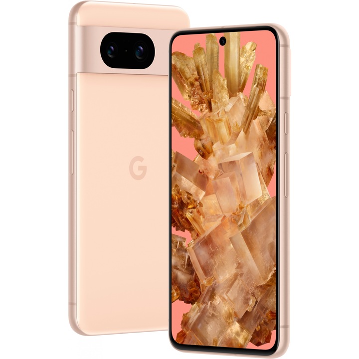 Мобилен телефон Google Pixel 8, 256GB, 8GB RAM, 5G, Rose