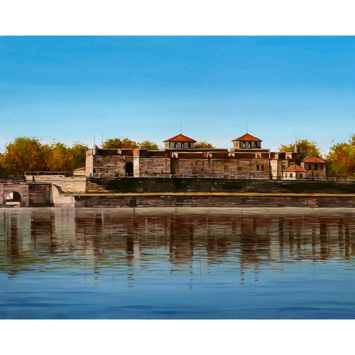 Рисуване по номера ITA ART, Крепост Баба Вида, 40х50см, Многоцветен