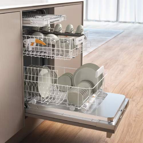 Masina de spalat vase incorporabila Miele G 5590 SCVi SL ED Active, 9 seturi, 5 programe, Clasa E, QuickPowerWash, 45 cm, Alb