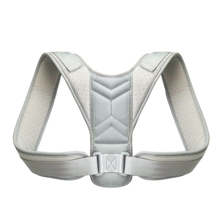 Aparatoare Neo™ pentru spate tip Ham Gri de postura ajustabil, Nylon, Gri, S