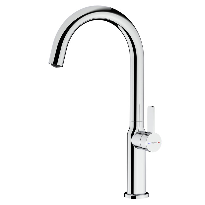 Смесител за кухня Teka OVAL 915, с висока тръба, хром