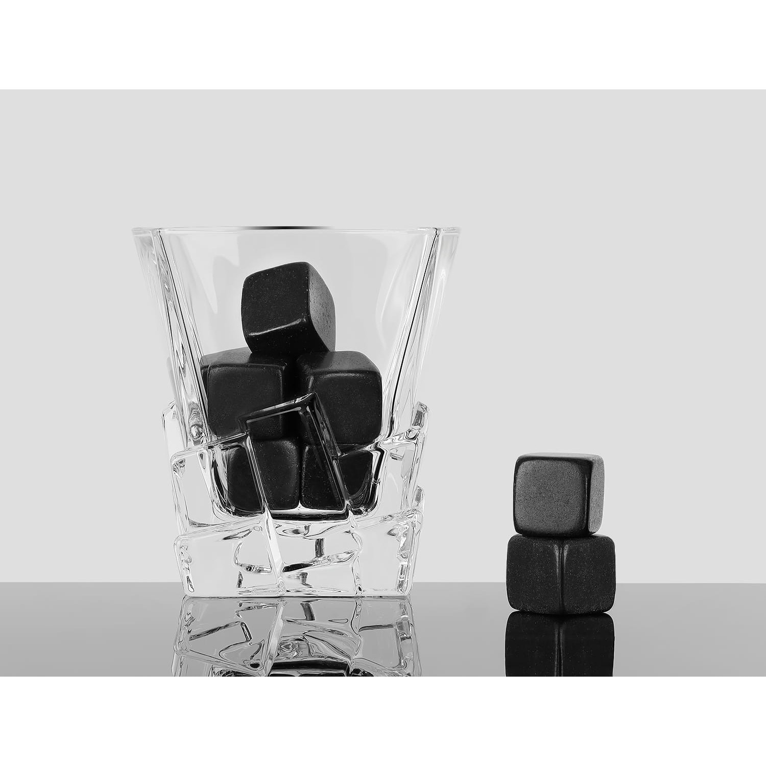 Set 6 Pietre In Granito Per Whisky E Due Bicchieri, Bomboniera Gastronomica - Foto 11