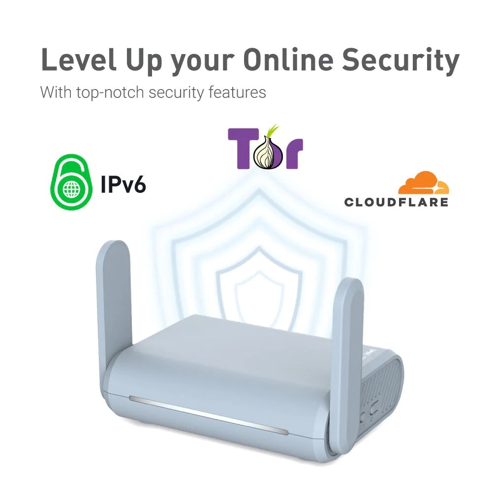 Router Wireless Beryl GL-MT1300, VPN & TOR, 2.4GHz & 5GHz, 3xLAN