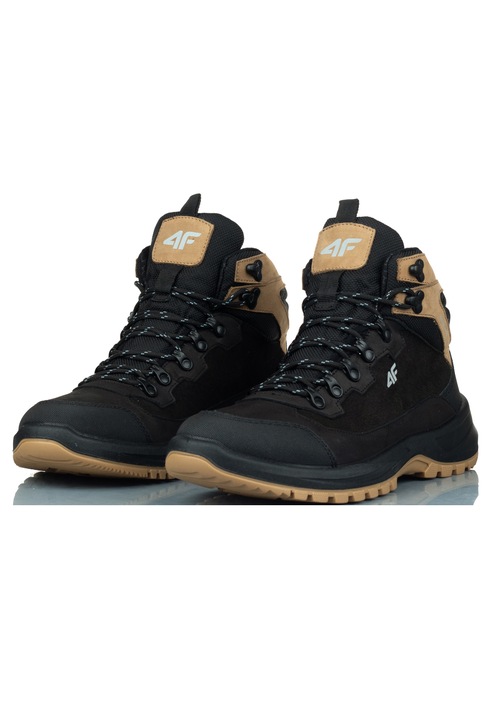 Pantofi de trekking montan pentru barbati 4F Obmh268 21S negru EU-45