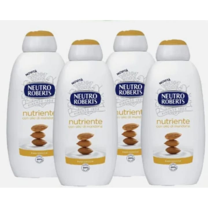 4 db-os Neutro Roberts Mandulaolajos tusfürdő szett 450 ml