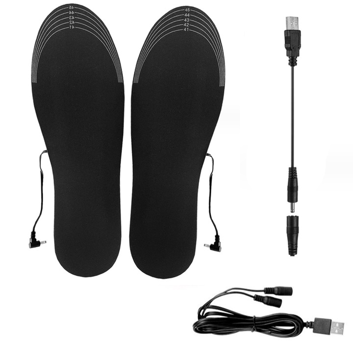 Incalzitoare incaltaminte, USB, Negru, 35-40EU