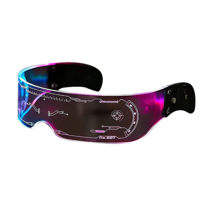 LED очила, Cyberpunk neon, Multicolor
