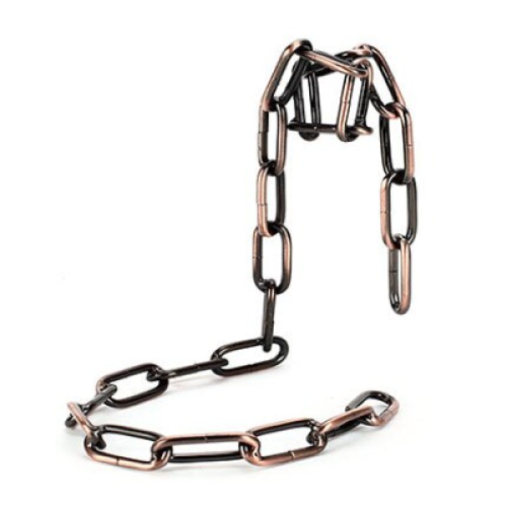 Поставка за бутилка вино под формата на верижка, кафява