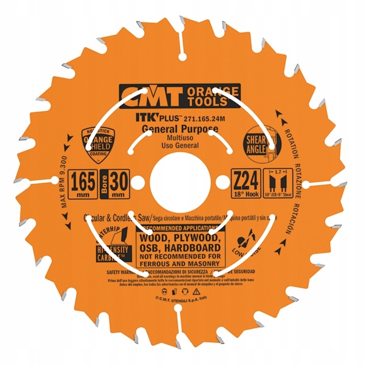 Panza fierastrau pentru lemn, CMT, 165x30x24Z