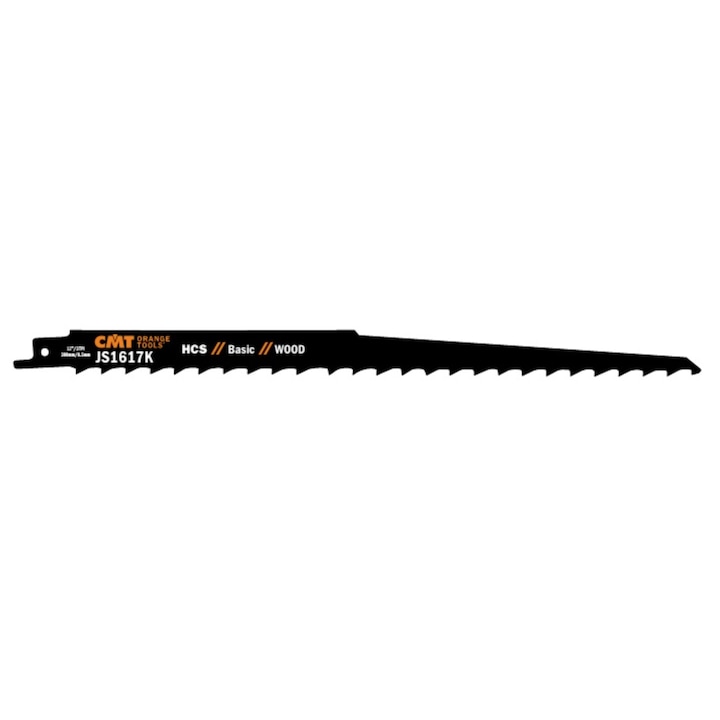 Нож за саблен трион за дърво, CMT, 300 mm, въглеродна стомана, черен