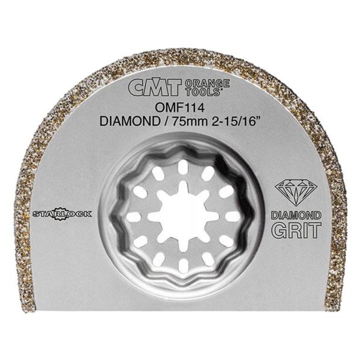 Set 5 panze de fierastrau cu granulatie, CMT, 75 mm