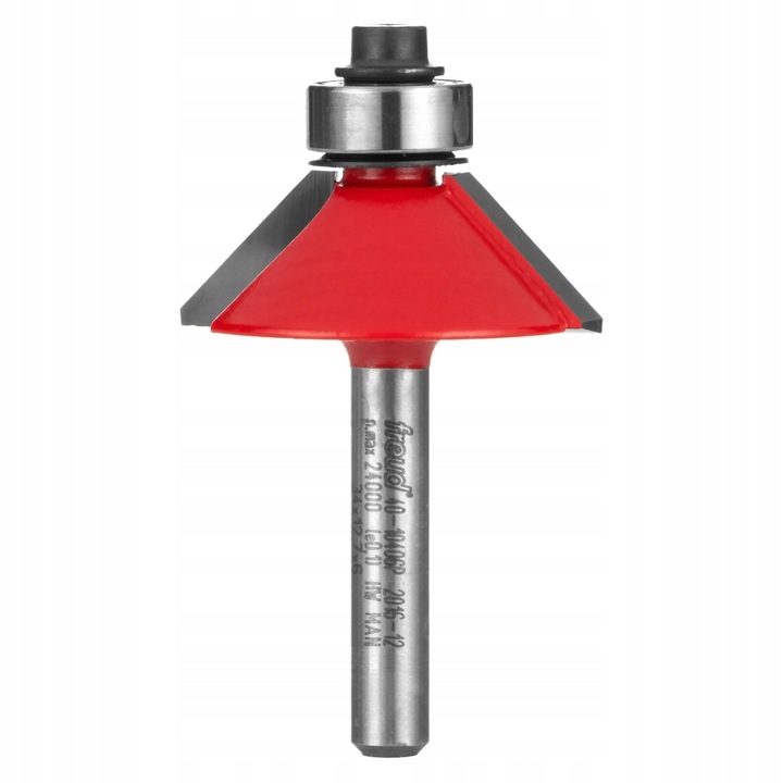 Freza de fazonare Freud, 15°, 18.15x54.90mm, cu rulment, 2 dinti