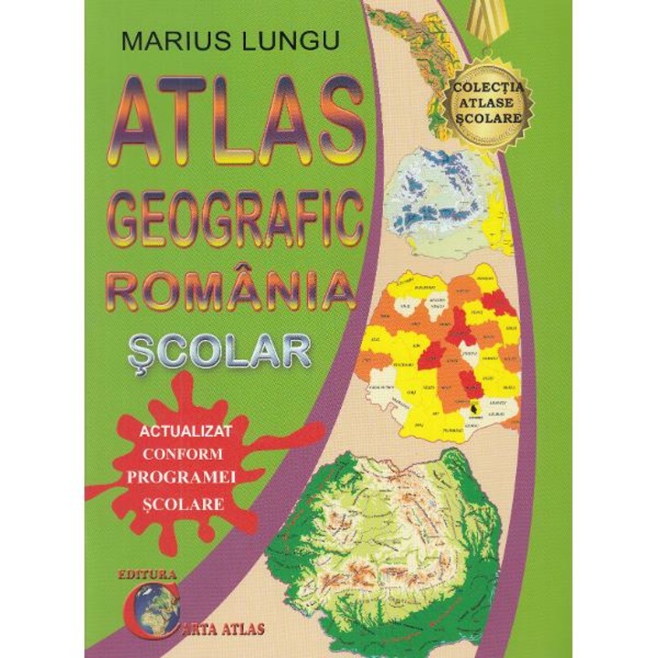 Atlas geografic Romania scolar - Marius Lungu