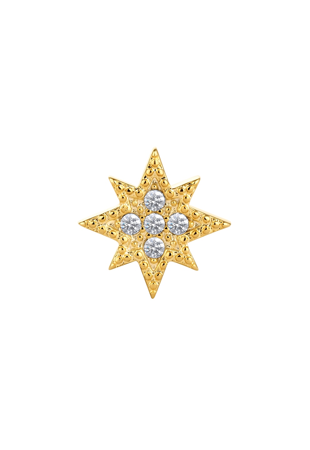 dig mainly legation Diamond Style, Cercei placati cu aur de 14K si cu cristale, Auriu - eMAG.ro