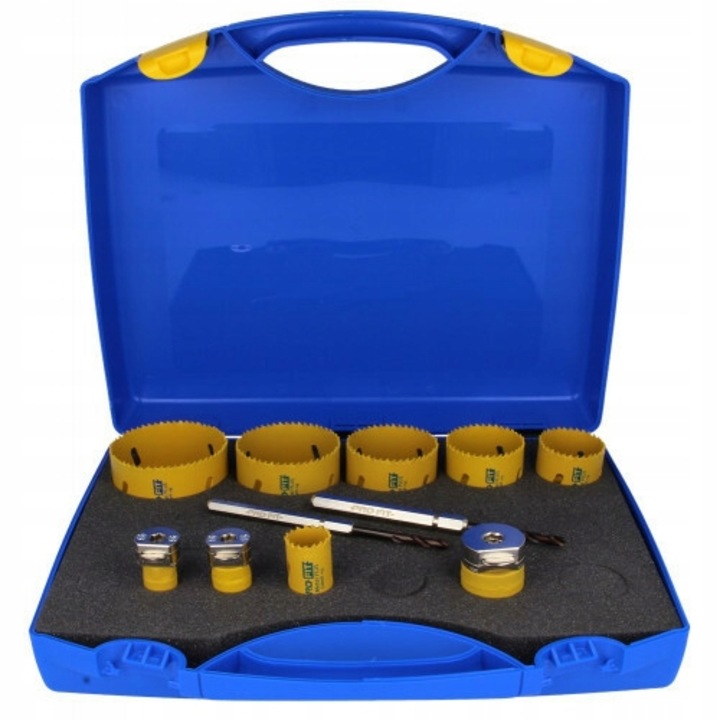 Set 9 carote/2 burghie, PRO-FIT, Otel, Multicolor