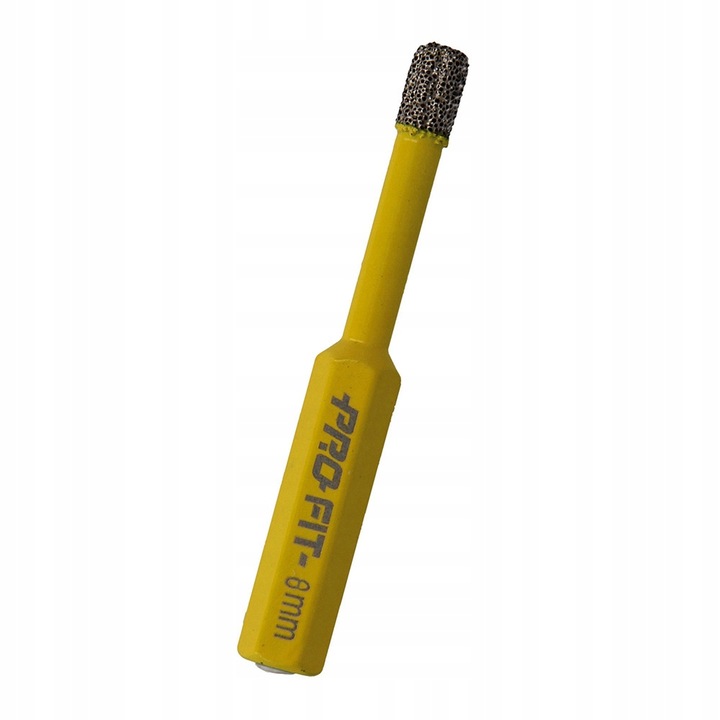 Burghiu diamantat pentru gresie / granit, ProFit, 8 x 25 mm, Galben / Gri