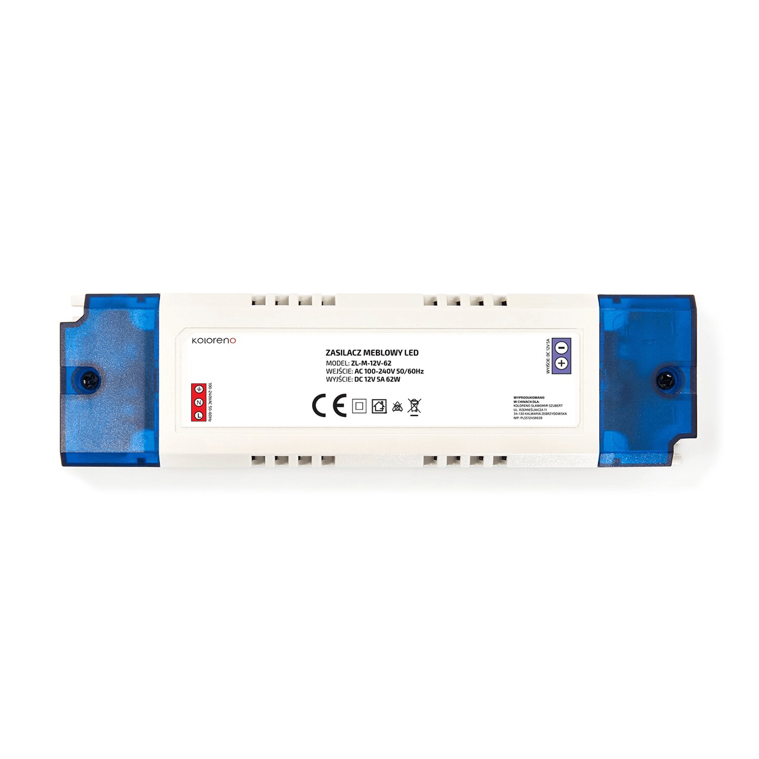 Strisce LED Accessori: Alimentatore LED in Metallo 60W 12V 5A IP67