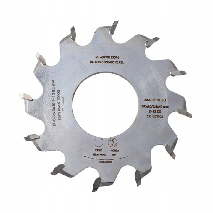 Lama fierastrau transversal, Ita Tools, R2 107x40x12Z, Dreapta