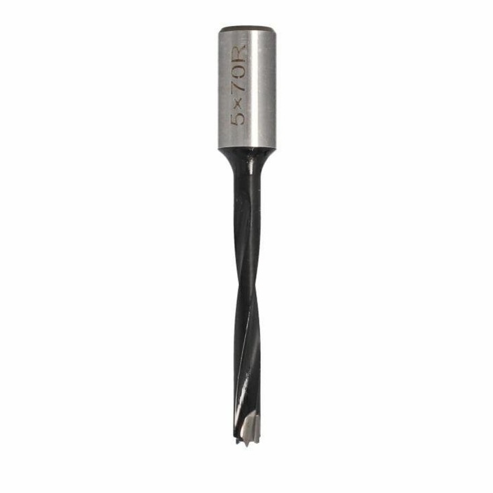 Burghiu pentru dibluri, Ita Tools, Otel/Carbura, 5x70mm, Negru/Argintiu
