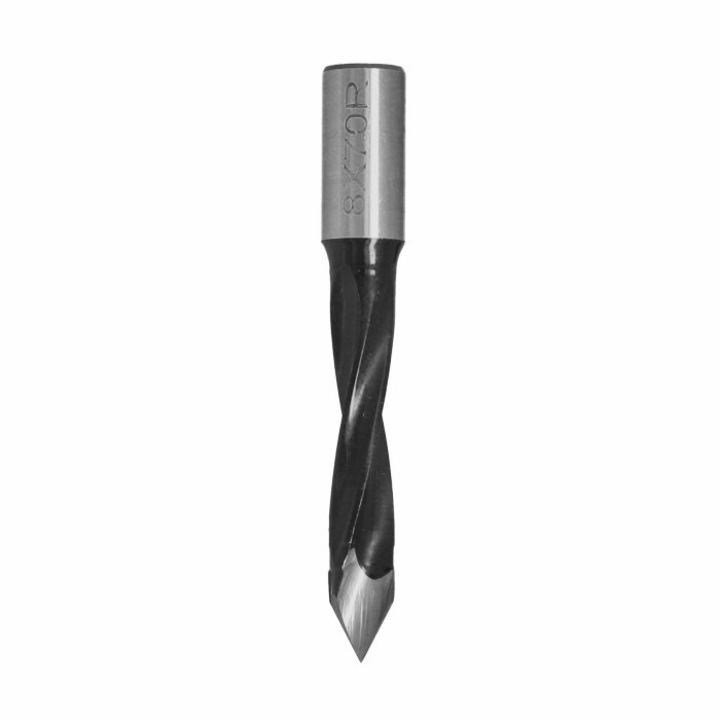 Burghiu pentru gaura traversanta, Ita Tools, Otel, Dreapta, 8 mm, Gri/Negru