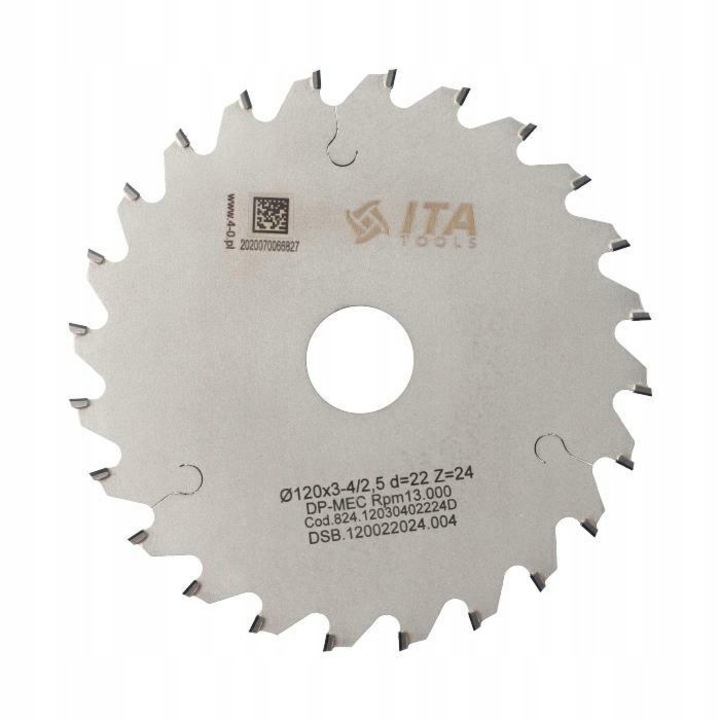 Panza fierastrau trapezoidal, Ita tools, 120x22x24Z/H4