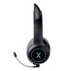 Casti gaming wireless, FoxXray HAB-10 DazzleCat BK, pliabile, urechi de pisica iluminate RGB, Negru