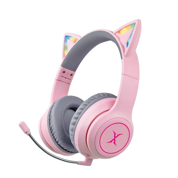 Casti Wireless FoxXray HAB-10 DazzleCat Pink