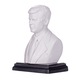 Mellszobor, szobor, John F. Kennedy, az USA elnöke, márvány, 13,5 cm, fehér
