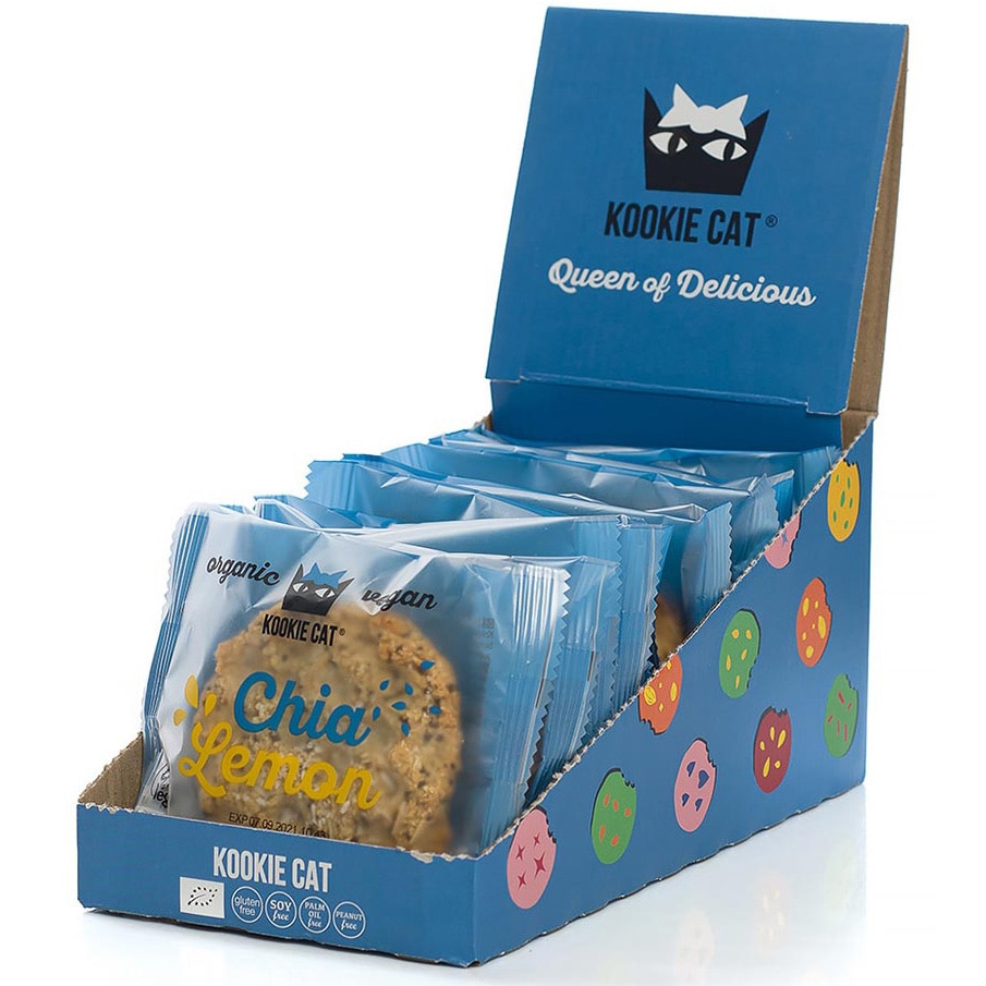Cookie Chia & Lemon 12x50g Kookie Cat - SET1