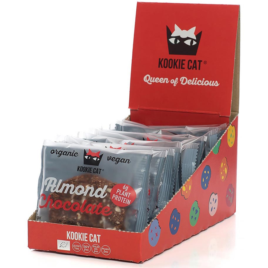 Cookie Protein Dark Chocolate 12x 50g Kookie Cat