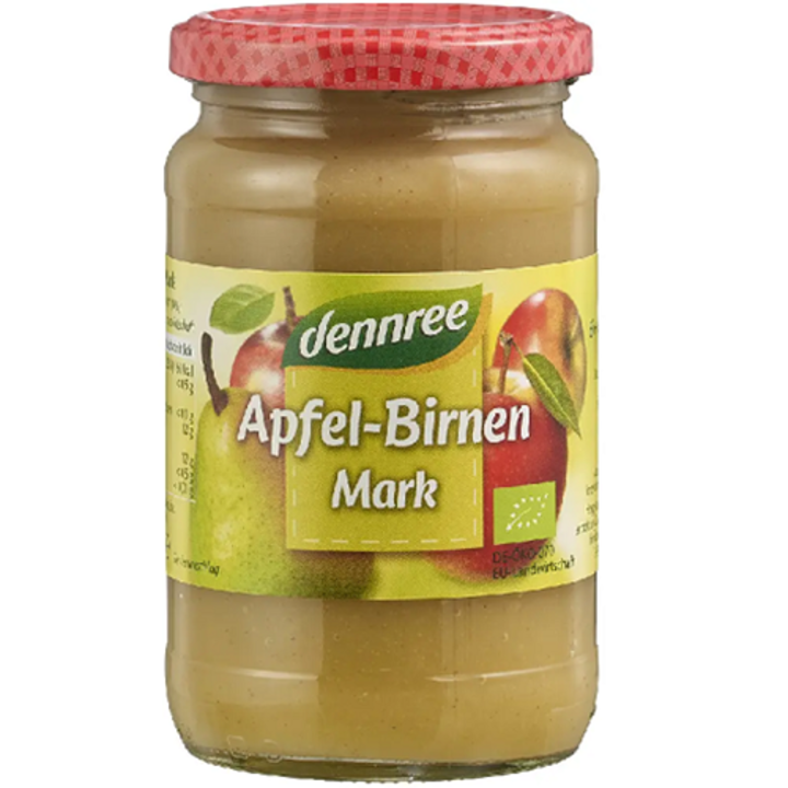 Bio Piure de Mere si Pere Dennree 360 g