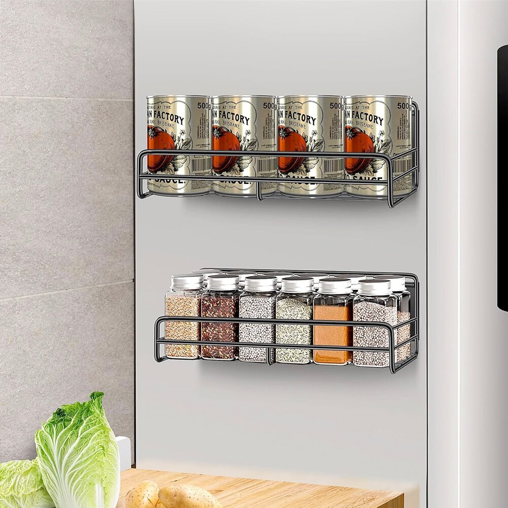 Set 2 rafturi magnetice, Quasar & Co.®, 5 carlige, pretabil condimente ...