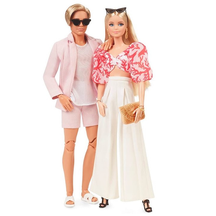 Комплект от 2 кукли в стил Барби, Mattel, Plastic, 3+, Multicolor
