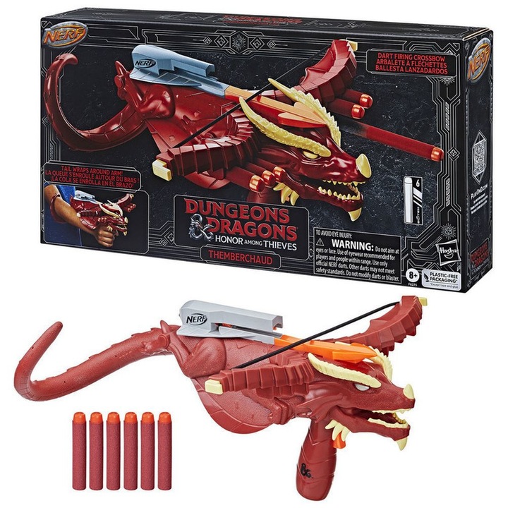 Комплект пистолети Nerf Dungeons Dragons, Hasbro, червен