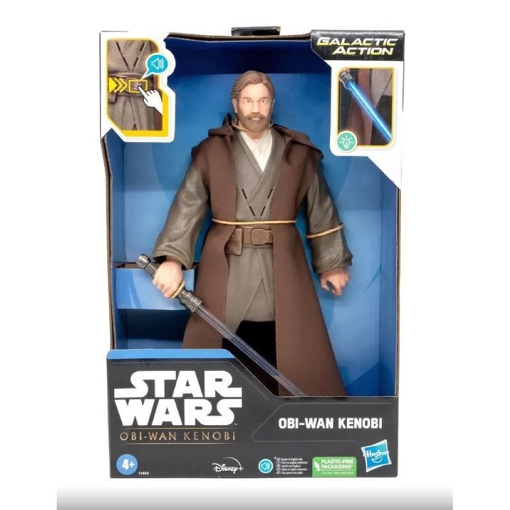 Екшън фигурка Obi-Wan Kenobi, Hasbro, Disney Star Wars: Galactic Action
